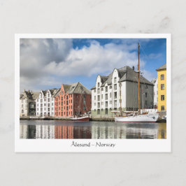 Cartão Postal Alesund Noruega