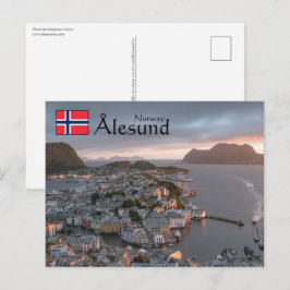 Cartão Postal Alesund Norway Souvenir