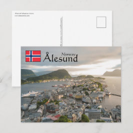 Cartão Postal Alesund Norway Souvenir