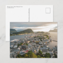 Cartão Postal Alesund Norway Souvenir