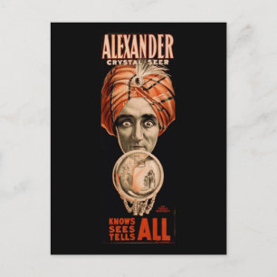 Cartão Postal Alexander Crystal Saber que Vês diz tudo