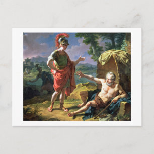 Cartão Postal Alexander e Diogenes, 1818 (óleo na canvas)