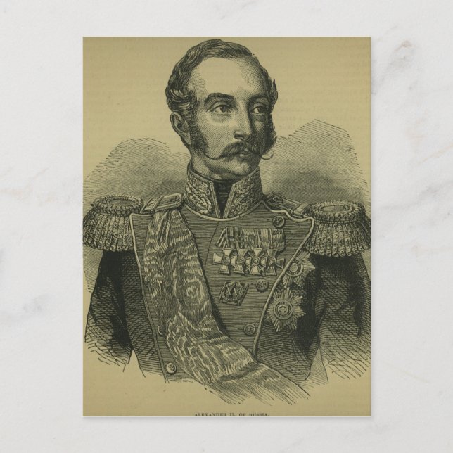 Cartão Postal Alexander II  of Russia (Frente)