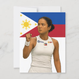 Cartão Postal Alexandra Eala - Campeão de Guadalajara 2025