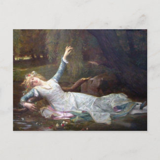 Cartão Postal Alexandre Cabanel - Ofélia