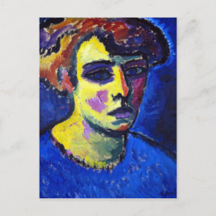 Cartão Postal Alexej von Jawlensky Frauenkopf (Chefe de Mulher)