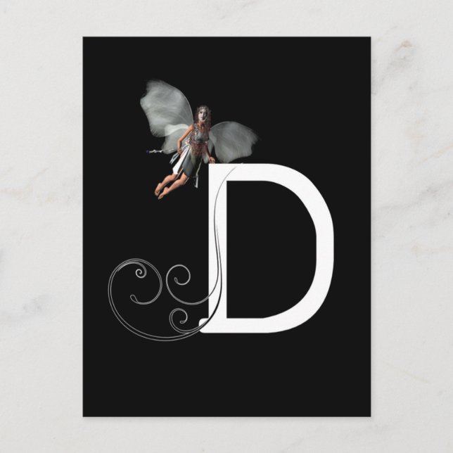 Cartão Postal Alfabeto de Fada (Frente)