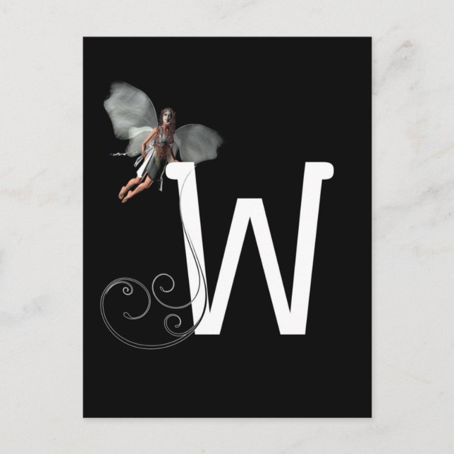 Cartão Postal Alfabetos de Fada (Frente)