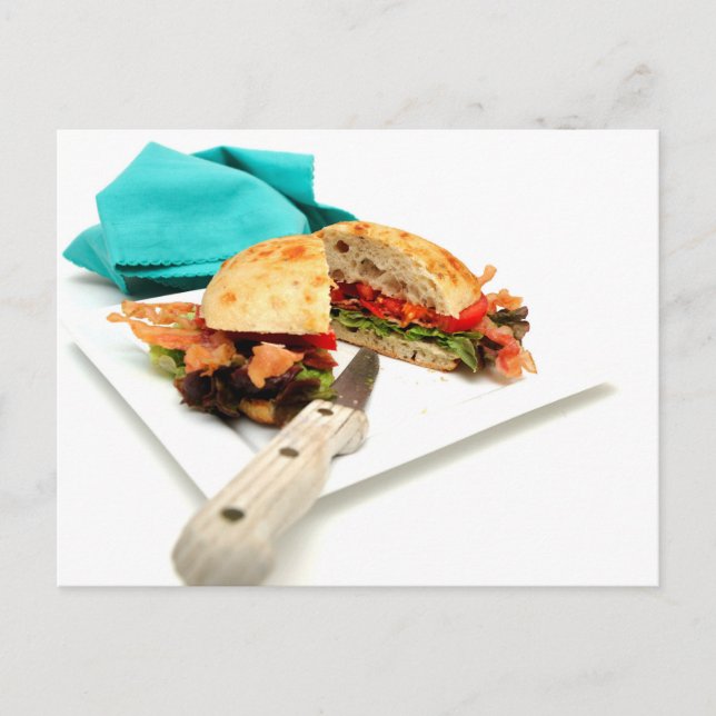 Cartão Postal Alface De Bacon E Tomate (Frente)