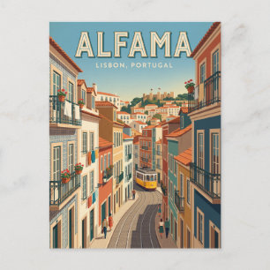 Cartão Postal Alfama Lisboa Portugal