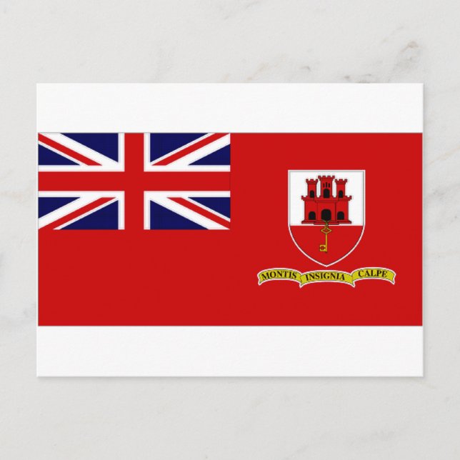 Cartão Postal Alferes civis de Gibraltar (Frente)