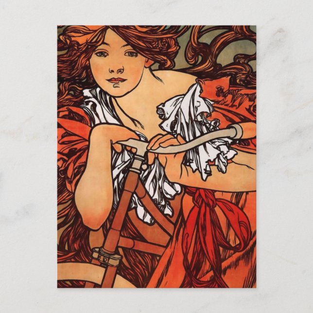 Cartão Postal Alfons Mucha Perfecta (Frente)