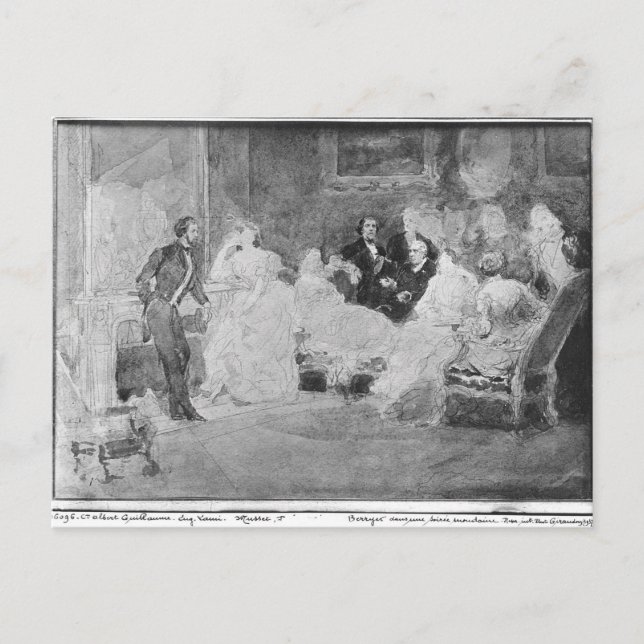 Cartão Postal Alfred de Musset Eugene Delacroix (Frente)