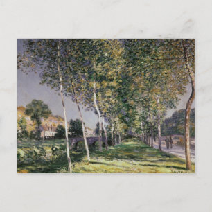 Cartão Postal Alfred Sisley a caminhada