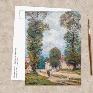 Cartão Postal Alfred Sisley - A Estrada de Versalhes