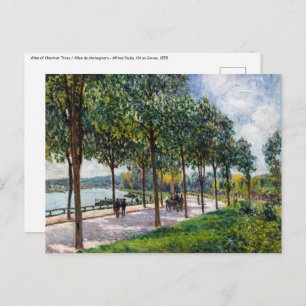 Cartão Postal Alfred Sisley - Allee de Castanheiras