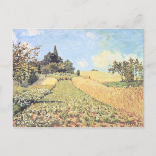 Cartão Postal Alfred Sisley   Campo de trigo