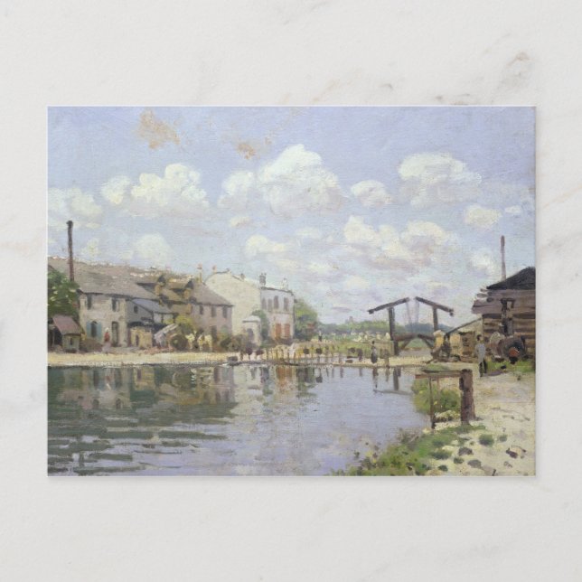 Cartão Postal Alfred Sisley | Canal Santo-Martin, Paris (Frente)