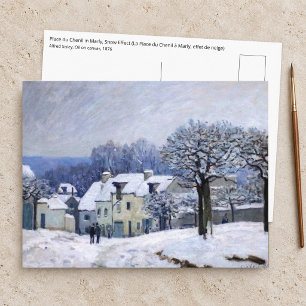 Cartão Postal Alfred Sisley - Coloque Chenil em Marly, Efeito da