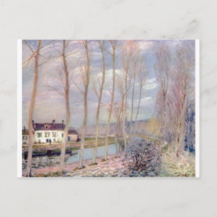 Cartão Postal Alfred Sisley Loing - Kanal 1892 Oil Landscape