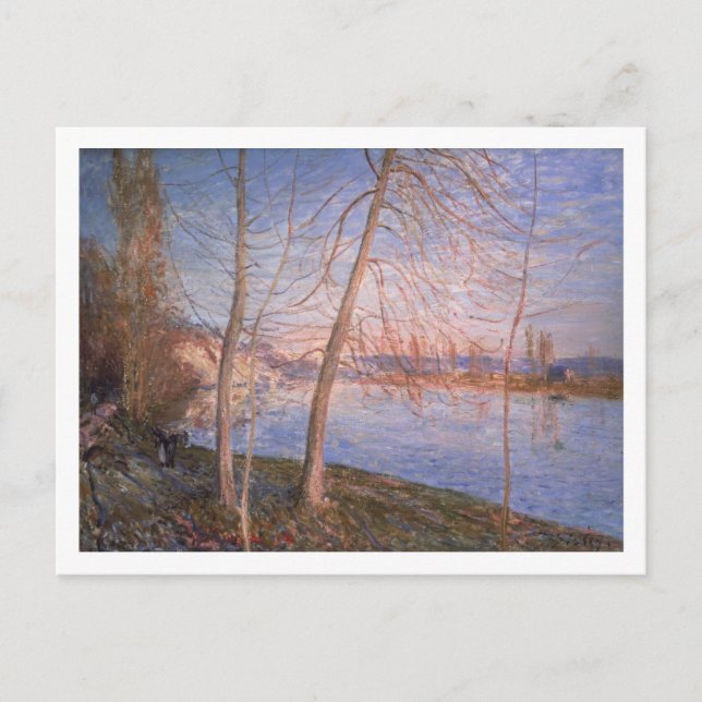 Cartão Postal Alfred Sisley | Manhã De Inverno (Frente)