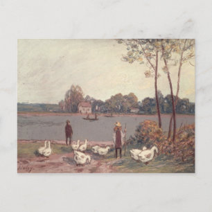 Cartão Postal Alfred Sisley   Margens do Loing