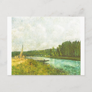 Cartão Postal Alfred Sisley - morre o der Oise 1878-1880 de Ufer
