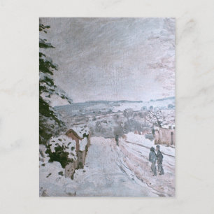 CARTÃO POSTAL ALFRED SISLEY - NEVE EM LOUVECIENAS