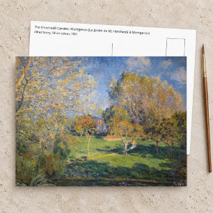 Cartão Postal Alfred Sisley - O Jardim de Hoschede, Montgeron