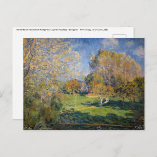 Cartão Postal Alfred Sisley - O Jardim de Hoschede, Montgeron
