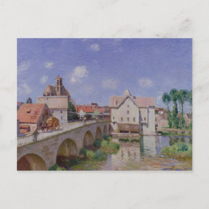 Cartão Postal Alfred Sisley   Ponte em Moret
