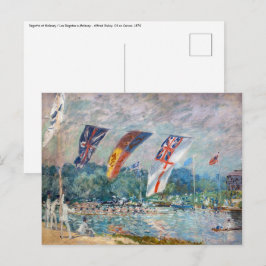 Cartão Postal Alfred Sisley - Regatta em Molesey
