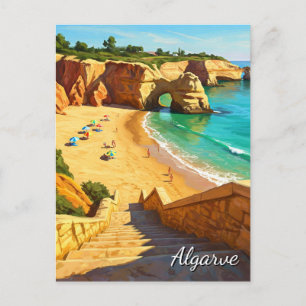 Cartão Postal Algarve Beach Portugal Viagem