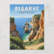 Cartão Postal Algarve Portugal Viagem Art Vintage (Frente)
