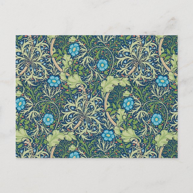 Cartão Postal Algas marinhas, William Morris (Frente)
