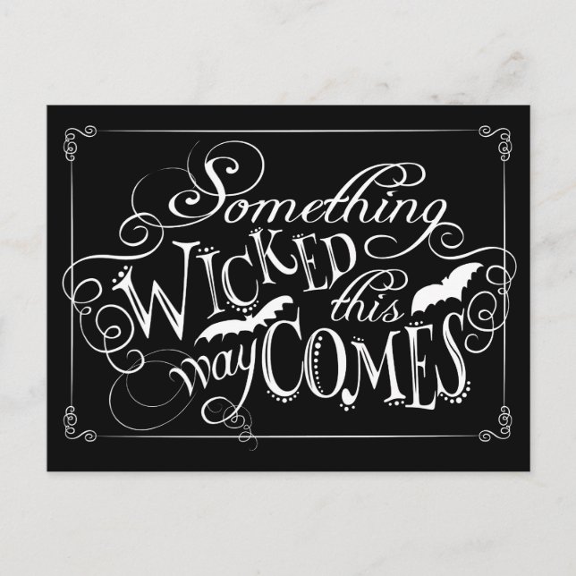 Cartão Postal Algo Mau Assim Vem Um Cartão-Eletrônico Louco (Frente)