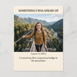 Cartão Postal Algo que eu Temia Fotografia Personalizada Postcar
