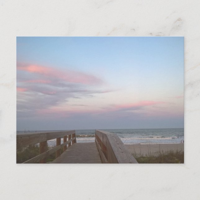 Cartão Postal Algodão doce na praia (Frente)