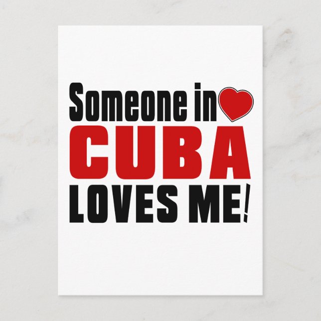 CARTÃO POSTAL ALGUÉM EM CUBA ME AMA! (Frente)