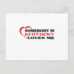 Cartão Postal Alguém em Kentucky me ama camisas