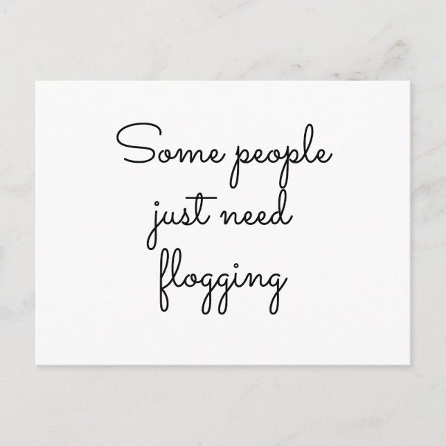 Cartão Postal Algumas pessoas só precisam de registro (Frente)