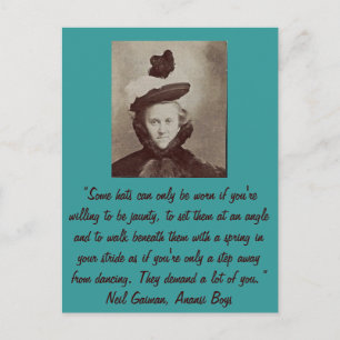 Cartão Postal Alguns chapéus só podem ser vestidos se estivere