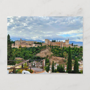 Cartão Postal Alhambra da Espanha de Granada