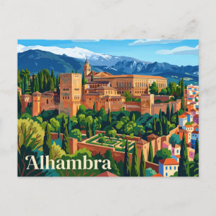 Cartão Postal Alhambra Espanha