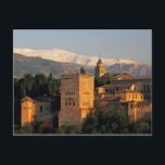 Cartão Postal Alhambra; Granada; Andaslusia, Espanha, Serra<br><div class="desc">COPYRIGHT David Barnes / DanitaDelimont.com | EU27 DBN0021.jpg | Alhambra; Granada; Andaslusia, Espanha, Sierra Nevada</div>