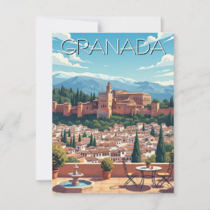 Cartão Postal Alhambra Granada Espanha