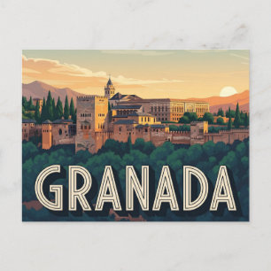 Cartão Postal Alhambra Granada Espanha