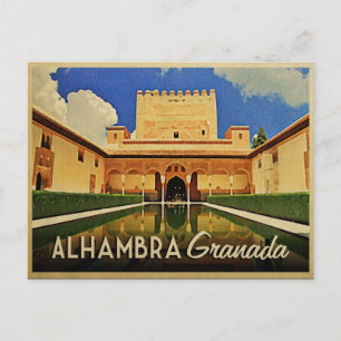 Cartão Postal Alhambra Granada Espanha