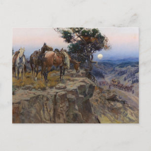 Cartão Postal "Aliados inocentes" por Charles M Russell