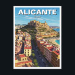 Cartão Postal Alicante Espanha<br><div class="desc">Alicante, Espanha, é uma cidade costeira assombrosa localizada na costa sudeste do Mediterrâneo, conhecida por suas praias ouros, história rica e cultura vibrante. Como capital da província de Alicante, na Comunidade Valenciana, goza de um clima quente durante todo o ano, fazer destino popular tanto para turistas como para expatriados. A...</div>